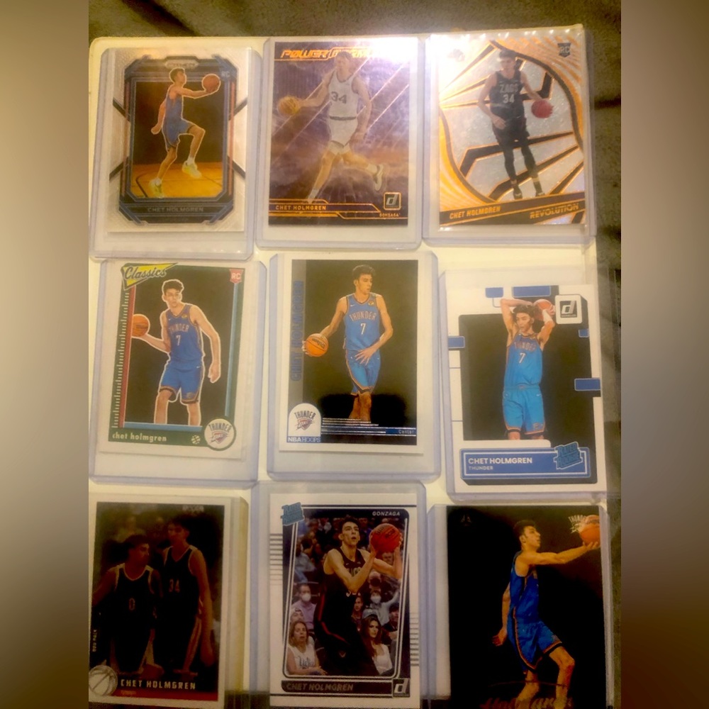ROOKIE OF THE YEAR CANDIDATE NOW FAVORED TO WIN CHET HOLMGREN 9 MINT PSA CARDS